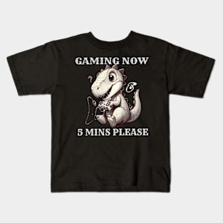 Funny Dinosaur Dragon Dad Video Game Kids T-Shirt
